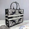 Dior book tote black embroidered 41cm