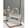 Dior Tote Book white leather 36cm