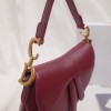 Dior Saddle Bag Original Leather rose red M0446