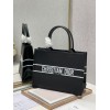 Dior tote book in black leather 36cm