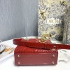 Lady Dior Patent Red leather 20cm