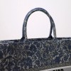 Dior Book Tote Embroidery Denim Effect 41cm Bag