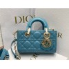 Dior D-Joy Blue Leather Mini Bag