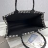Dior book tote black embroidered 41cm