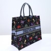 Dior Pixel Zodiac Embroidery Black Book Tote 41cm