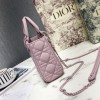 Dior Lady Mini Lambskin Bag Matte Pink 17cm