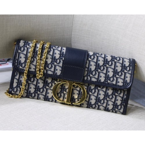 Dior 30 Montaige wallet blue 1947