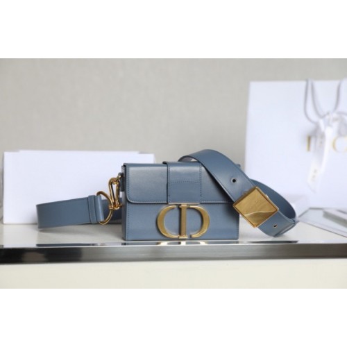 Dior 30 Montaigne blue Mini Box Bag