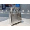 Dior Lady mini bag silver metallic snake leather bag