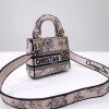Dior lady D-lite mini pink nude multicolor bag
