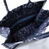Dior Book To9te Blue Dior Roses Embroidery 41cm Bag