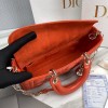 Dior D-Joy Orange Leather Bag