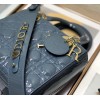 Dior lady patent ABC 20cm blue
