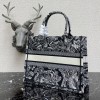 DIOR Book Tote Blue Toile de Jouy Reverse Embroidery 36cm