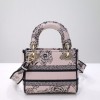 Dior lady D-lite mini pink nude multicolor bag