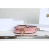 Dior Saddle Pink Leather Small 20cm Bag