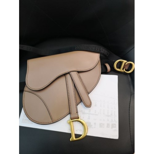 DIOR SADDLE CALFSKIN BELT BAG IN PINK