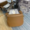 DIOR BOBBY Large Brown Oblique Embroidered Strap Bag