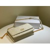 Dior caro white shoulder bag