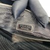 Prada White Saffiano Triangle black bag