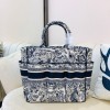 DIOR Book Tote Gray Oblique Embroidery 41cm