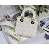 Dior Lady White Amour 20cm Bag