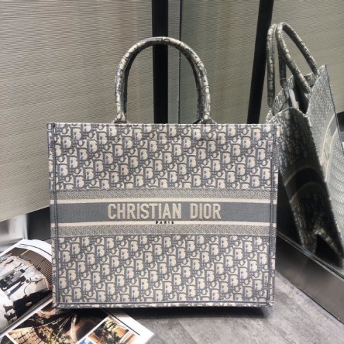 Dior Book Tote Grey Large