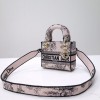 Dior lady D-lite mini pink nude multicolor bag