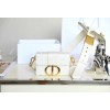 Dior 30 Montaigne White Mini Box Bag