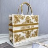 Dior book tote yellow embroidered 41cm