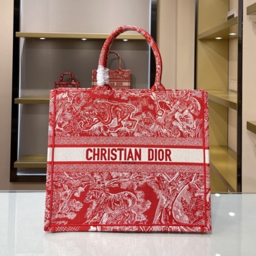 Dior Tote Book CD Red 41cm