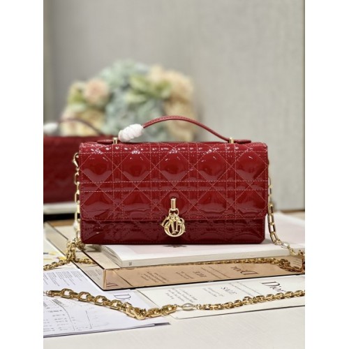 Dior Mini Miss Dior Red Patent Bag