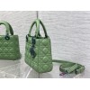 Dior lady hot green 20cm bag