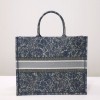 Dior Book Tote Embroidery Denim Effect 41cm Bag