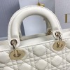 Dior D-Joy White Leather Bag
