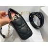 Dior D-Joy Black Leather Mini Bag