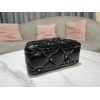 Dior Medium The Lady 95.22 all black cannage quilted leather bag