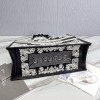 Dior book tote black embroidered 41cm
