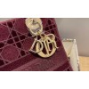 Dior Lady D-Lite Embroided Red 24cm