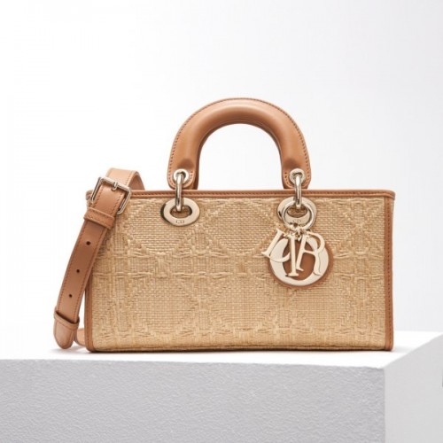 Dior D-Joy Lady Raffia Bag