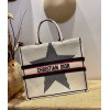 Dior Tote Book Emroided White Star 41 cm