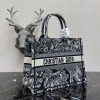 DIOR Book Tote Blue Toile de Jouy Reverse Embroidery 36cm