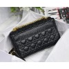 Dior Caro Medium Black Bag 25cm