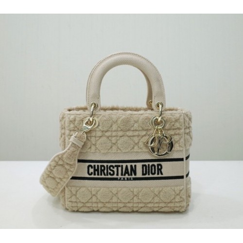 Dior medium Lady D-Lite Shearling Bag