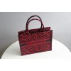 Dior Book Tote Red Mizza Embroidery 36cm