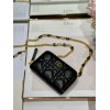 Dior caro wallet chain in black