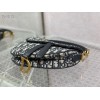Dior saddle bag original leather black 20cm