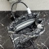 DIOR Book Tote Blue Toile de Jouy Reverse Embroidery 36cm