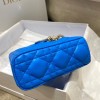 Dior D-Joy Blue Leather Bag