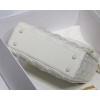 Dior Lady Diamond Motif White Mini Bag